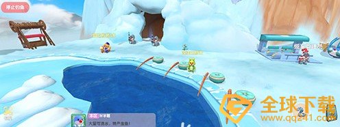 《摩尔庄园手游》雪鱼钓取位置